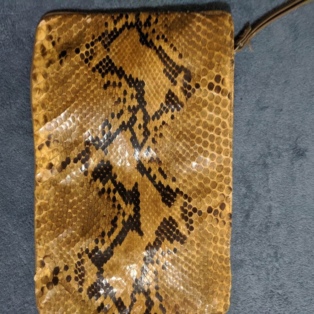 Vintage boa  snakeskin evening clutch